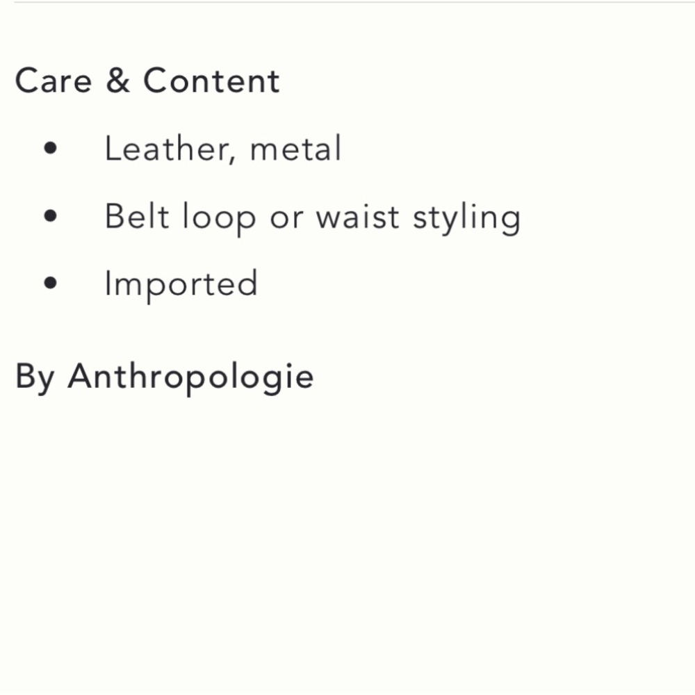 NWT Anthropologie Structured Keeper Leather Belt - Picture 6 of 7